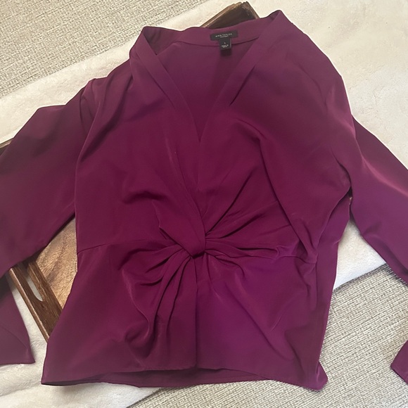 Ann Taylor Deep Purple Blouse - Picture 1 of 1